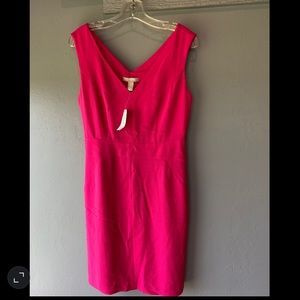 Bright pink banana republic dress